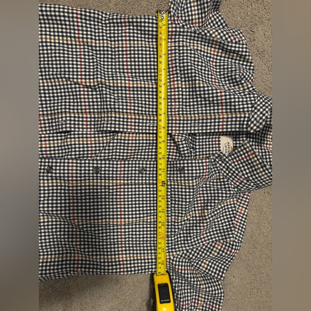 Marine Layer Button Down Flannel Check Shirt - image 5